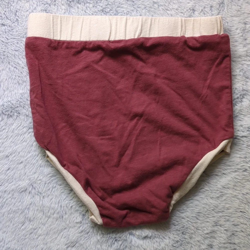 NWOT/EUC 2T Kate Quinn Little Liam Retro Ringer Bloomers Shorts Drums Red Cotton